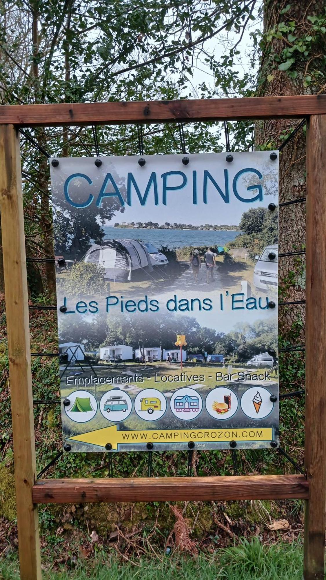 Hebergements Camping "Les Pieds Dans L'Eau" Crozon Dış mekan fotoğraf